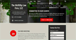 Desktop Screenshot of mckilliplaw.com